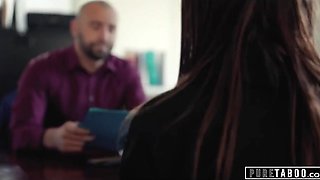 Slender and hot brunette craves for a big cock after a divorce and she finally gets it