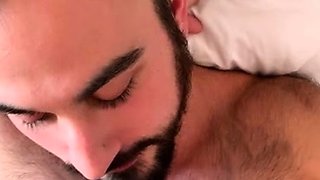 Amateur gays give blowjobs in gay reality groupsex