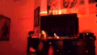 Very Hot Amateur French Teen couple tit fuck on Webcam