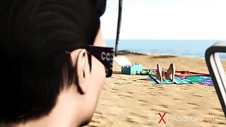 Blowjob xxx with sublime princess from 3DXPassion