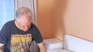 Two amateur teens fucking with young guy