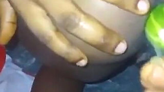 Young Girl Training Her Ass to Receive BBC