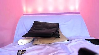 Shemale tranny enjoying solo masturbation