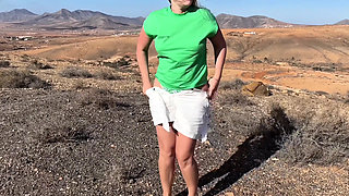 Pissing Outdoors Compilation on the Beach