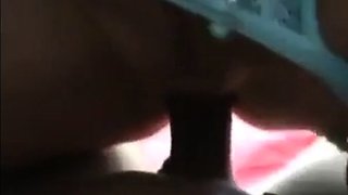 Blonde deutsche Milf beim Outdoor-Sex im Zelt gefilmt