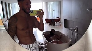 Mymyglows And CarlaTalonVIP Having Threesome Sex In The