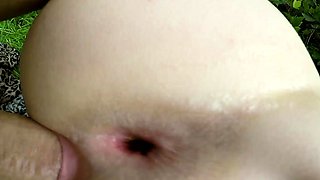 Close up with blonde hottie blowing a large dick