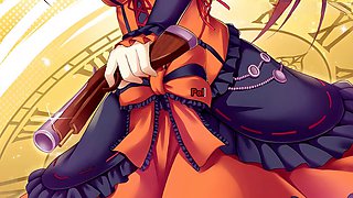 Kurumi, edging handjob, anime joi