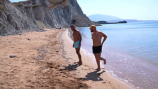 Mature Women on Boredom Beaches Catch Two Males