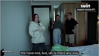 Stepmom And Stepsister Share Bed With Stepson In Wild Hotel Fuck (feat. Ghomestory)