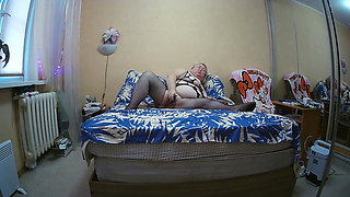 Mother-in-law Masturbates Pussy and Cums Every Day