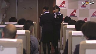 Japanese Babe having sex in the airplane