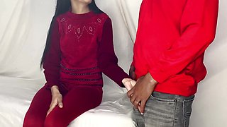 Indian babe impresses her boss for the job, beautiful skinny babe's tight pussy fucked by a big dick