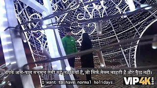 Exotic beauty fulfills dreams with tight passion on a massive thrill