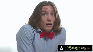 Busty Stepmoms Reverse Gangbang Teen Boy Caught Jerking Off - Big Tits MILF Orgy