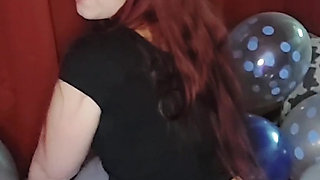 ShyyFxx riding balloons