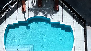 Brunette slut with perfect big boobs is alone