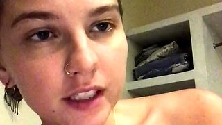 Cute Blond Teen Shows Big Boobs amp Fingers Shaved Pussy at