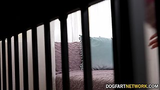 Brunette babe Aubrey Valentine takes part in BBC's 2 Before Cuckold