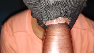 She Gives Me Blowjob Until I Give Cum on Her Lips Blowjob and Cum in Mouth Close up Video Cumshot Video
