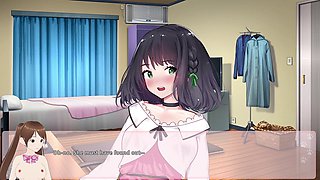 Vtuber roleplay with a cute voice in an uncensored hentai cartoon
