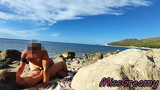 Strangers Caught My Wife Touching and Fucking My Big Cock on a Nude Beach