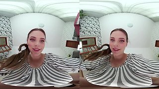 Brunette Amateur's POV Passion Ignites Sensual Heat