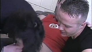 Huge cock sucking pussy fucking...bisexual threesome