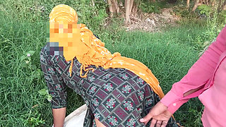 Indian Desi Outdoor Hard Sex with Village Young Girl in Forest