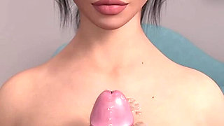 Lust & Life #04 - She Uses Her Tits to Make Him Cum a Lot, Big Boobjob Ends in Cumshot - 3D Porn Game