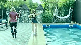 Extreme Lezdom Whipping - Mistress Zeida's Cruel Pool Punishment