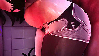 Fate Grand Order - Rin Tohsaka Public Toilet Gangbang - 3D Hentai Animations