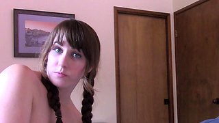 Amateur Bikini Babe in Blue is POV Blowjob Slut