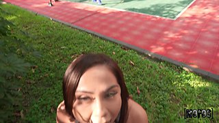 Ethan's Wild Ball Passion in a Public Outdoor Encounter