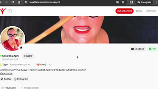 Dominatrix Mistress April - Mistress April's Whore House
