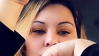 Brunette and her toys have close up masturbation sex