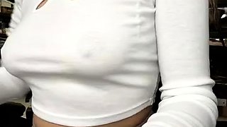 Great Big Boobs On Masturbating Redhead