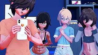 Uncensored anime hentai with hot stepsister and some serious ass rubbing