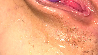 Rampant rabbit Creamie & squirting 23 yo skinny girlfriend