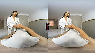 At The Massage Parlor - Naughty Brunette; Busty Nicole Cherry POV