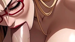 Blonde Blowjob on the Beach, Ai Animation