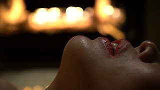 Kiki Kawaii - Super Hot Asian Orgasms in Front of the Fireplace - 4k