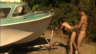 Marine Patrol in Uniform Fuck Hardcore at the Yacht