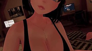 Hot Mommy ASMR Roleplay - Ear Licks, Kissing & Fucking in Cowgirl POV