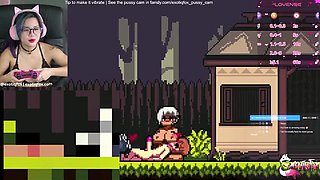 ExotiqFox JOI Solo Masturbation - Cute Asian Gamer Girl Live Stream Part 1