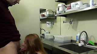 Russian Teen Nurse Loves Big Cocks at Work