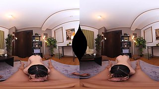 Nenne Ui - Ceiling Angle Vr - Staring At Amorous Glasses Goddess From Below Part 3