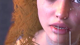 3D Closeup Handjob by a Cute Teen From: Thescenes