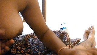 Perfect Natural Big Boobs Sis Priya is doing hand job in the hotel and asking "Bro when your cock going to get up"! Slowmo ! E40