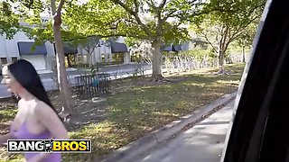 Bangbros - splendid violet voss gets seduced by money and turns a bus ride into a nasty adventure